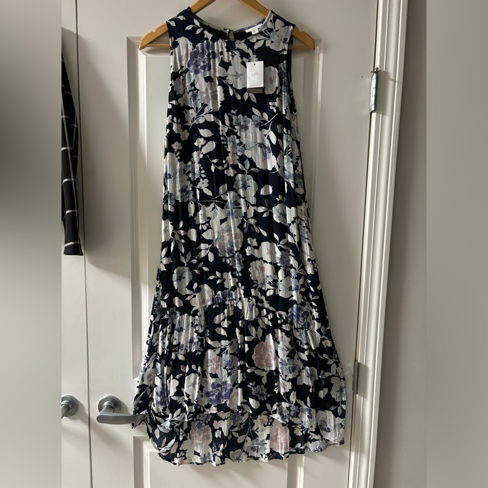 J.Jill asymmetrical dress slip lined polyester
